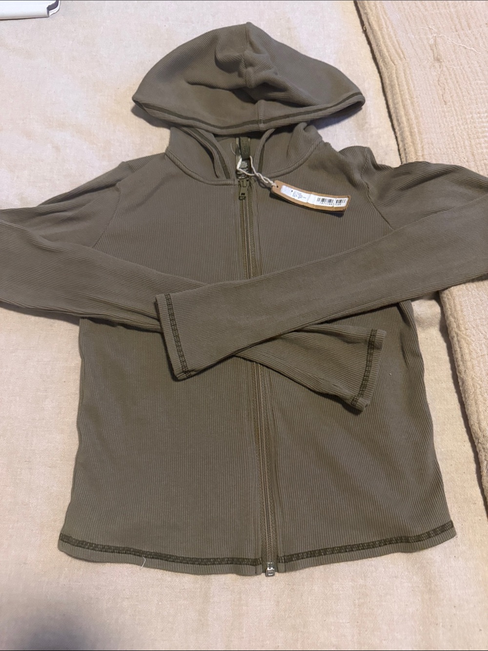 Skims cotton rib hoodie